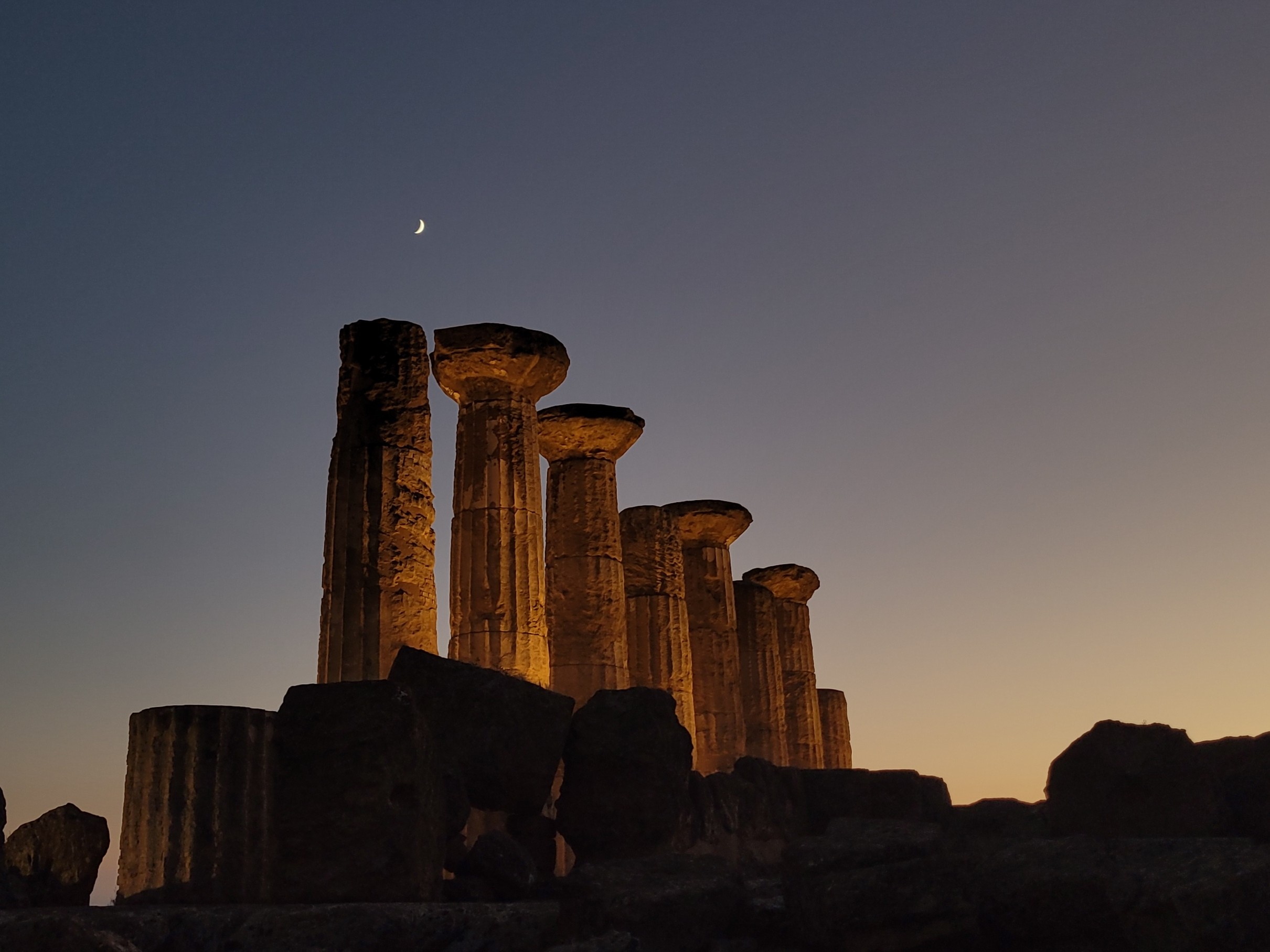 The temple of Heracles in the Valle dei Templi in Sicily, taken in July 2025 by me